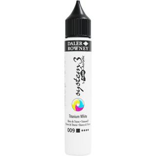 System 3 Fluid Acrylic - 29,5ml. Titanium White