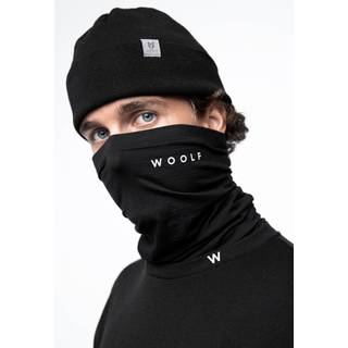 Woolf Merino Tinden Neck Gaiter Tube - Uni - black