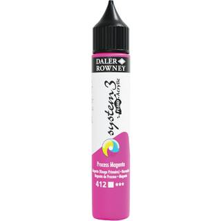 System 3 Fluid Acrylic - 29,5ml. Process Magenta