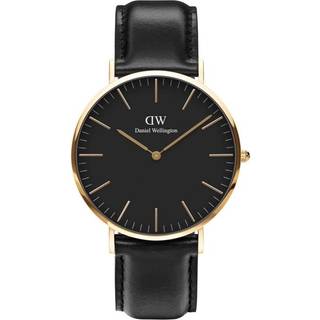 Daniel Wellington Classic Sheffield i guldfarvet med sort skive