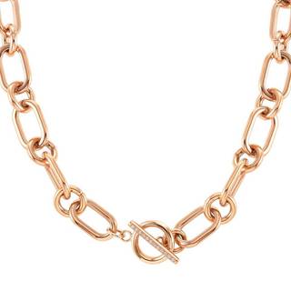 Nomination DruSilverla Rose Gold Crystal T-bar Necklace - 46cm