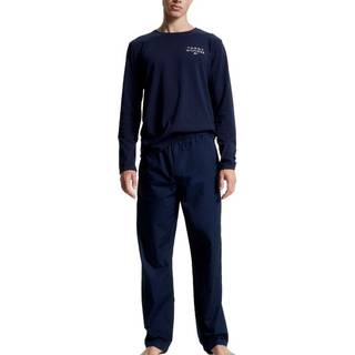 Tommy Hilfiger Long Sleeve Woven Pyjama Set - Navy-2 - Medium