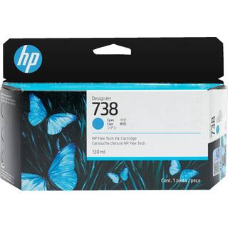 HP 738 130-ml Cyan DesignJet blækpatron