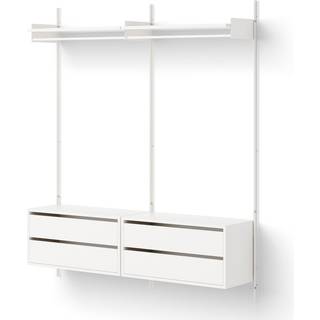 New Works Wardrobe Shelf 2 Reol Med Skuffer Hvid