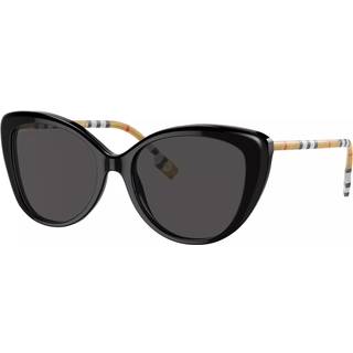 Burberry Kvinde BE4407 385387 Solbriller Acetat Sort Grå Cat Eye Normal