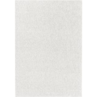 Nizza Kortluvet tæppe Ensfarvet - Creme - 120x170