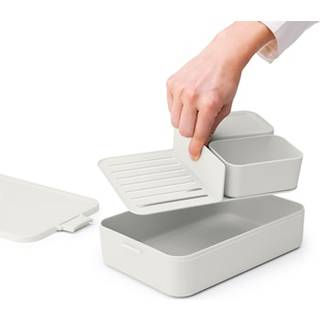 BRABANTIA Madkasse stor bento - light grey