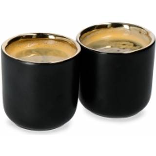 La Cafetière Dobbeltvægget Espressokop 7 cl 2 Stk Sort/Guld