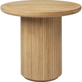 Gubi Moon Loungebord Rundt Ø60 x H55 Cm Massivt etræ - Sidebord & Aflastningsbord Olieret Eg - 10052572