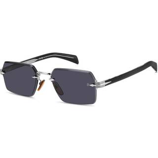 DAVID BECKHAM Mand DB 7109/S 85K/IR Solbriller Metal Rutanium/Sort Grå Geometrisk