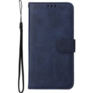 Samsung Galaxy S23 Læder Flip Cover m. Pung - Blå