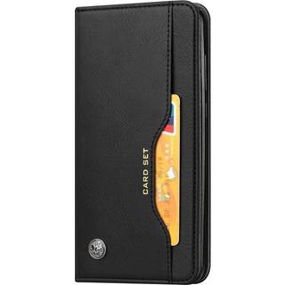 Samsung Galaxy S23 Blankt Læder Flip Cover m. 3 Kortholdere og Forlomme  - Sort