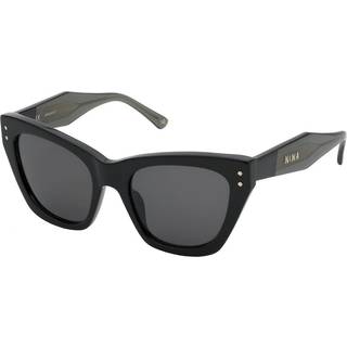 Nina Ricci Kvinde SNR323 0700 Solbriller Acetat Sort Grå Cat Eye Normal