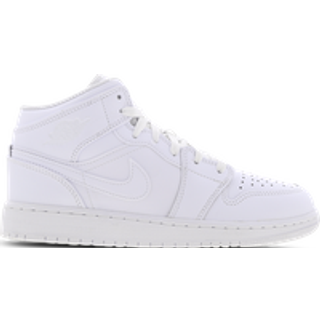 Jordan 1 Mid-sko til større børn - hvid - 36.5