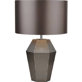 Polygon bordlampe med glasfod