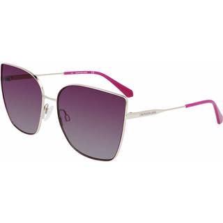 Calvin Klein Kvinde CKJ21213S 718 Solbriller Metal Guld Violet Cat Eye Skygge