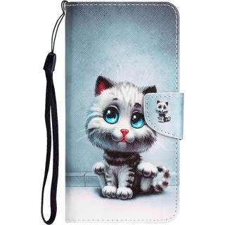 Samsung Galaxy A54 (5G) Læder Cover m. Pung - Sød Kat