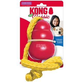 Kong classic med reb, XL 13x9x9cm 61cm