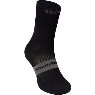 SOAR Running Crew Run Sock Black
