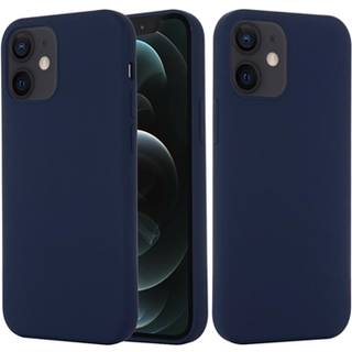 iPhone 12 Mini Liquid Silikone Cover - MagSafe Kompatibel - Mørkeblå