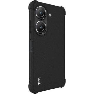 Asus Zenfone 10 Mat Fleksibel Plastik Bagside Cover - Sort