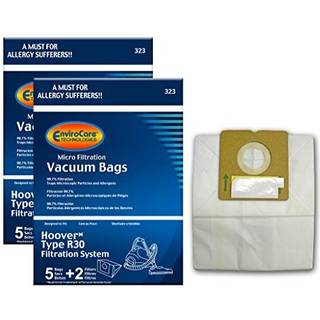 Envirocare -udskiftning af mikrofiltrering støvsugerstøvposer designet til at passe til Hoover R30 -dåser. 5 poser og 2 filtre