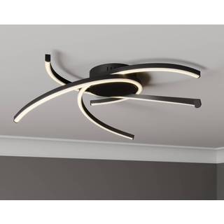 Lindby Katris LED-loftlampe, 58 cm, sort