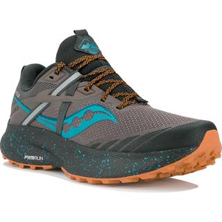 Saucony Ride 15 TR Trail Running Shoe Men - Grey, Brown, Size 10.5 - grey