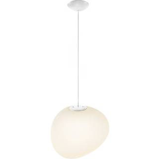 Foscarini Gregg MIDI hængelampe af glas, hvid