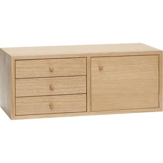 Hübsch Piccolo reol i egetræsfiner 50x22x20 cm