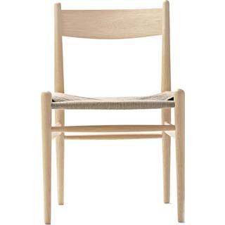 Carl Hansen - CH36, Tvålad Ek, Naturflätat papperssnöre - Spisebordsstole - Hans J. Wegner - Træ farvet - Papir/Træ