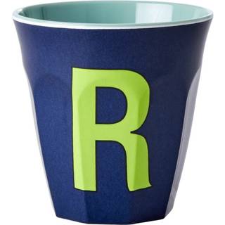 RICE Rice melaminkop medium bogstav R 30 cl Dark blue