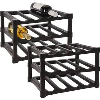 Vinreol sort 39x30x12 cm