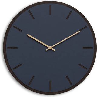 Hemverk Vægur Blå Lys Eg Gold Ø38 cm