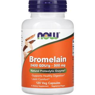 NOW Foods Bromelain 500 mg kapsler
