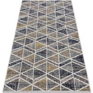 Moderne tæppe MUNDO D7891 diamanter 3D udendørs grå / beige 120x170 cm