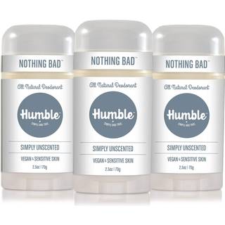 YDDMRKE MRKER Aluminiumsfri deodorant Vegansk og grusomhedsfri formuleret til flsom hud simpelthen uparfumeret 2,5 ounce (pakke med 3)