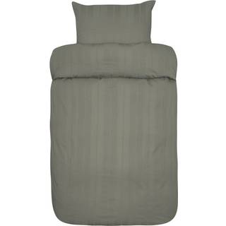 Sengetøj 140x200 cm - Midnat grøn - 100% ekstra fin bomuld - Satinkrepp - Sengesæt fra Høie