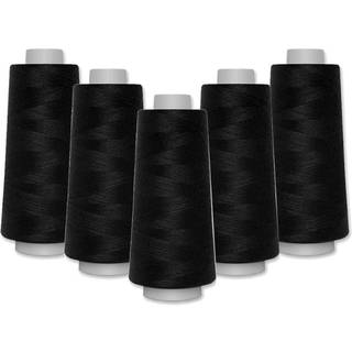 Toldi-lock overlocktråd sort – 5 ruller á 2.500 meter