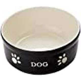 Dog keramikskål - Black - 15,5 X 15,5 X 6,5 cm, 460 ml