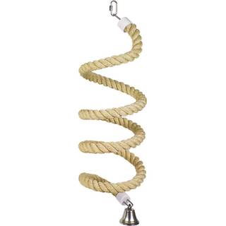 Fuglelegetøj, rebspiral - Beige - 245 cm