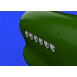 Tempest MK.V exhaust stacks for Eduard