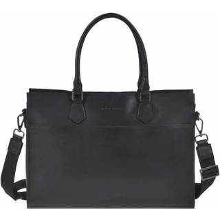 Shopper Leder 40x29cm Pure Black 1112-20 | Greenburry.de