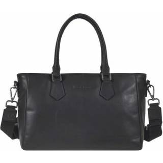 Shopper Leder 34x21cm Pure Black 1111-20 | Greenburry.de