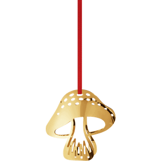 Georg Jensen 2023 Juleornament, svamp - Forgyldt