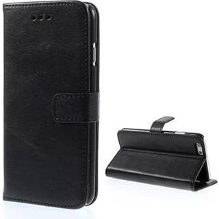 iPhone 6 / 6s Læder Etui m. Pung Sort