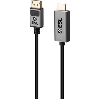 ESL GAMING DP-HDMI kabel (5m) - På lager i butik