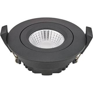LED indbygningsspot Diled, Ø 8,5 cm, 6 W, 3.000 K, sort