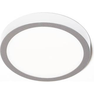 Vika LED-loftlampe, rund, mat titanium, Ø 18 cm