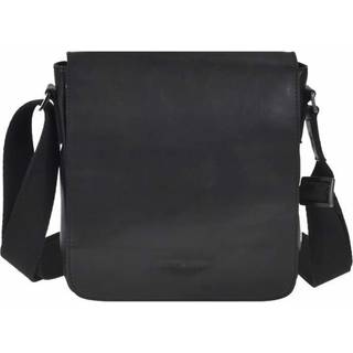 Umhängetasche Leder 24x23cm Pure Black 1102-20 | Greenburry.de